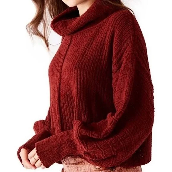 Free People Sweater | Be Yours Cowl Neck Pullover Sweater - Picture 4 of 15